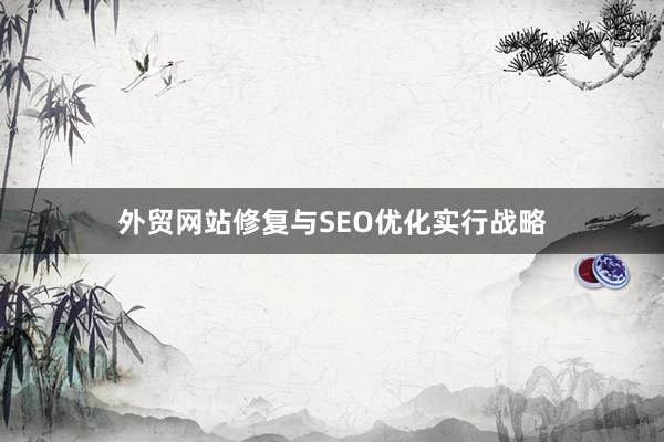 外贸网站修复与SEO优化实行战略