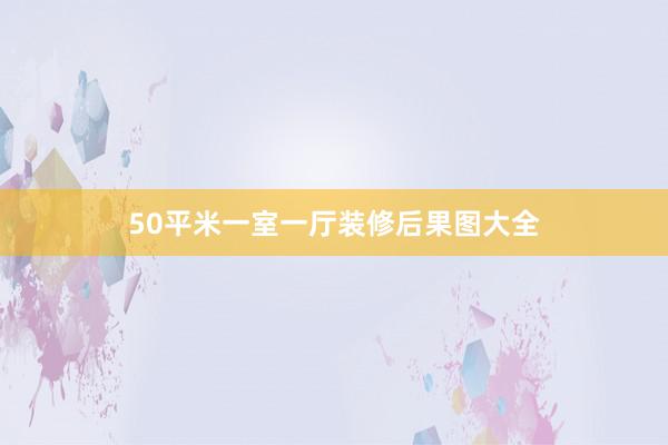 50平米一室一厅装修后果图大全